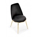 Стул HALMAR K460 черный/золотой